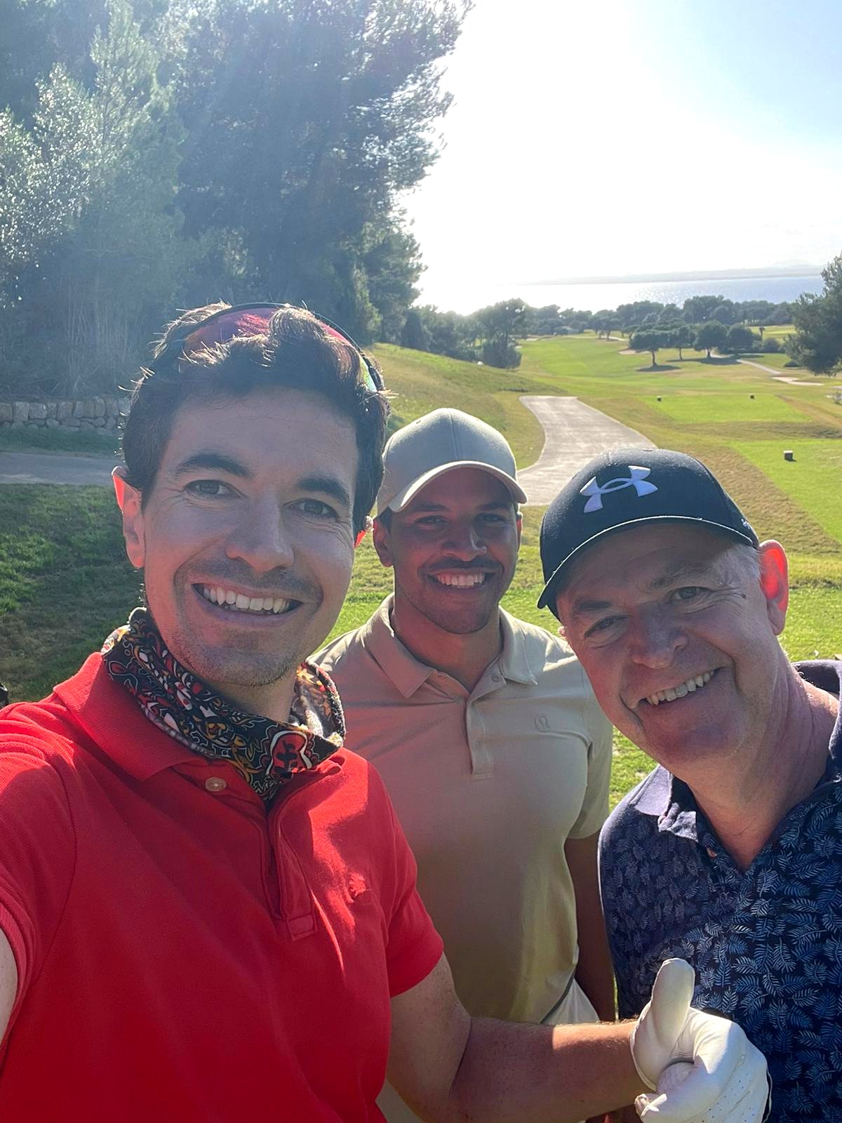 Group of golfers at Alcanada on a summer evening